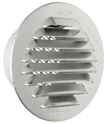 Zdjęcie produktu dla Grill wpuszkowy aluminiowy o średnicy 70 mm do systemów wentylacyjnych