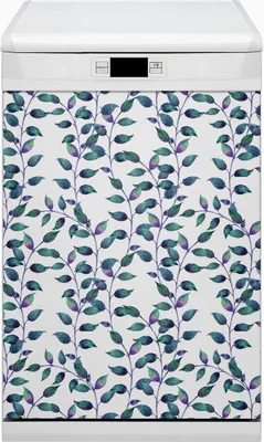 Produktbild von Dekorative Magnetmatte Küche Geschirrspüle 45x80 cm  Magnet für Spülmaschine  - Märchenblätter