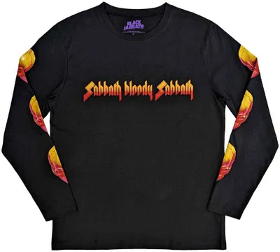 Produktbild von Black Sabbath - "Bloody Sabbath" T-Shirt für Herren/Damen Uni Langärmlig RO10557 (M) (Schwarz)