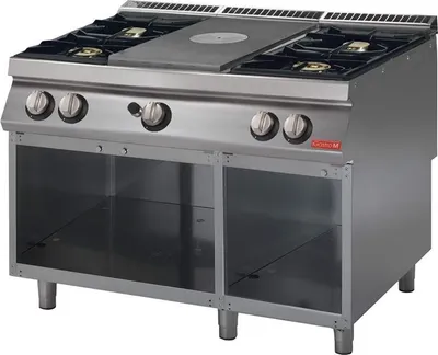 Image de Cuisinière à gaz Gastro M avec plaque chauffante Gm70/120Tppcg2