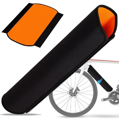 Productafbeelding van E-bike batterijbeschermhoezen, 2 stuks, oranje, neopreen, geschikt voor een frameomvang van 30-40 cm
