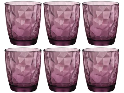 Obrázek produktu pro Sklenice na pití Bormioli Rocco Diamond Purple glass 390 ml (6 kusů)