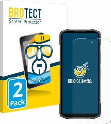 Produktbild von 2x Für Doogee Blade 10 Power Schutzfolie BROTECT Displayschutz Display Schutz Folie Klar Transparent