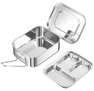 Produktbild von Omgoods – Lunchbox mit abnehmbaren Trennwänden – Bento-Box für Arbeit, Schule und Reisen