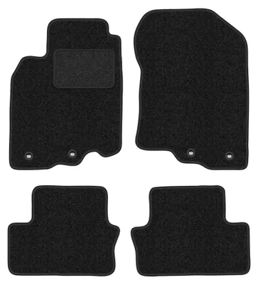 Zdjęcie produktu dla Dywaniki samochodowe welurowe LUX-ANTHRA do: Honda Insight II (2009-2014, hatchback) antracytowe z wzmocnieniem kierowcy, z mocowaniami