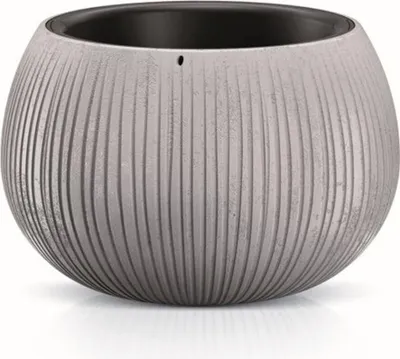 Image de Květináč BETON BOWL s vkladem 14,4 cm - barva: šedá