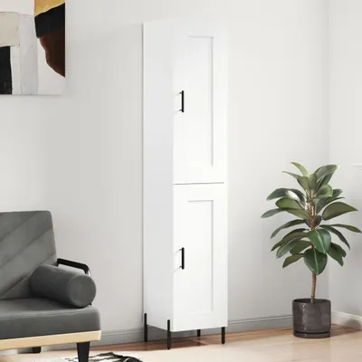 Produktbild von vidaXL Highboard Weiß 34,5x34x180 cm Holzwerkstoff