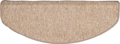 Produktbild von Trend Schlinge Stufenmatte Einfarbig (halbrund), Größe / Ausführung / Menge:18x56 cm (halbrund)  1 Stck., Farbe:Nougat