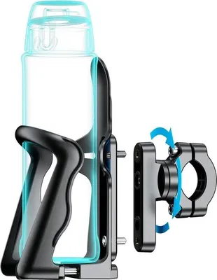 Productafbeelding van Famanu verstelbare fietshouder voor waterflessen - geschikt voor flessen met een diameter van 2 tot 3 inch