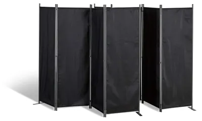 Imagen del producto de Pantalla divisoria de 4 paneles, ideal para separar espacios y proteger la privacidad, color , apta para uso en jardín y en interiores