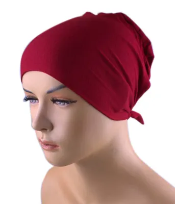 Zdjęcie produktu dla XL BONE Bonnet Hijab bordeuax underscarf bandana chusta na głowę esarp bonnet