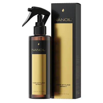 Imagen del producto de Nanoil Spray de Peinado para el Cabello 200 ml — Spray de peinado para un cabello más manejable, peinado fácil