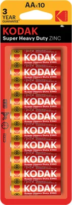 Zdjęcie produktu dla Kodak Baterie AA (R6) 1.5V Super Heavy Duty Cynkowo Węglowe 10 szt