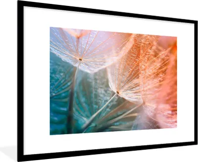 Produktbild von MuchoWow® Gerahmtes Poster Blume - Löwenzahn - Pflanze 90x60 cm - Poster mit Schwarzem Bilderrahmen Wandposter Rahmen Foto Bilder - Wanddekoration - Fotos
