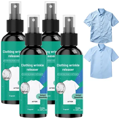Zdjęcie produktu dla Spray przeciwzmarszczkowy do odzieży (4 sztuki)