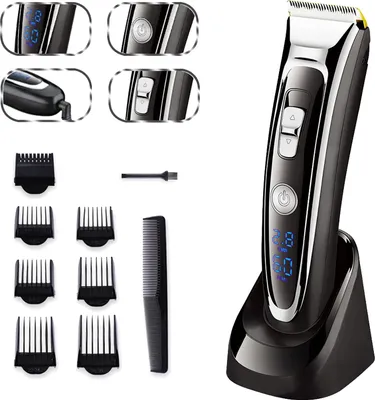 Produktbild von Haarschneidemaschine Bartschneider Haarschneider Rasierer Trimmer Keramik LED