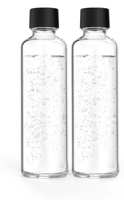 Produktbild von mySodapop 10028180, Karbonisiererflasche, Schwarz, Transparent, Glas, 850 ml, Logan, 2 Stück(e)