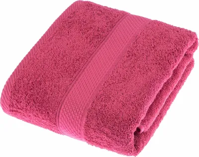 Produktbild von HOMESCAPES Frottee Duschtuch 100% Baumwolle Handtuch 70x130cm – Himbeer pink