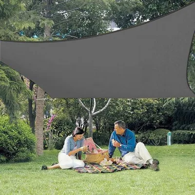 Produktbild von Rechteckiges Sonnensegel, UV-Schutz, wasserdicht, für Garten oder Außenbereich, 2 x 3 m