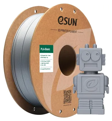 Produktbild von eSUN PLA Basic Filament 1.75mm, Silber, 1KG