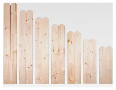 Produktbild von Zaunlatten 80 cm, 15 Stück, Holzzaun, Holz Zaunbrett, Gartenzaun