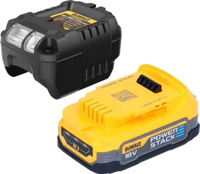 Produktbild von DeWalt DCB 1102 E1 Akku Starter Set 18 V mit 1x Powerstack Akku 1,7 Ah + DCB 1102 Ladegerät