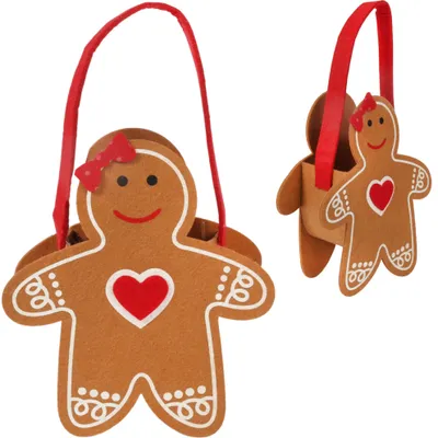 Productafbeelding van Lebkuchenmann van vilt, 28 cm