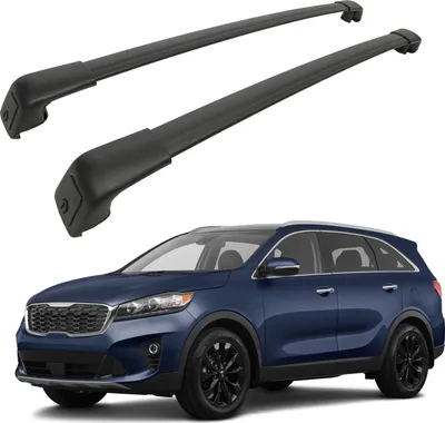 Produktbild von Dachträger Querstangen für Kia Sorento 2015-2020, OEM Stil Schwarz 2Tlg