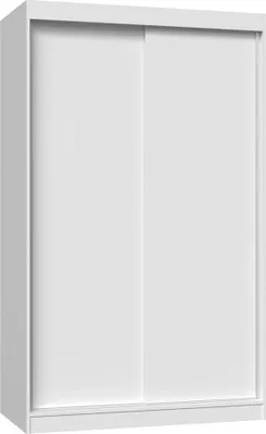 Produktbild von Moderner Kleiderschrank mit Schiebetüren IGA – Geräumiger Stauraum | Weiß | 120x61x200 cm