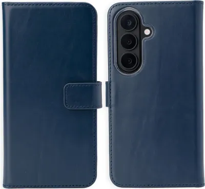 Produktbild von Selencia Echtleder Klapphülle Samsung Galaxy S26 Plus - Dunkelblau