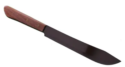Produktbild von 051 Thailand Küchen-Messer mit Holzgriff 32,5 cm, 3,5 cm breit, Fleischmesser rostfrei, AAF Nommel ®