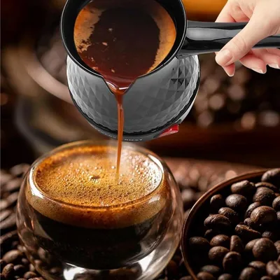 Türkische Kaffeemaschine, Mokkakanne, 500 ml, Türkische Kaffeekanne, Espressokocher, Türkische Cezve-Kaffeekanne