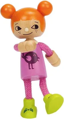 Produktbild von Hape Happy Family Biegepuppe Mädchen, E3509