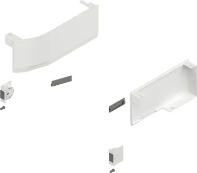 Produktbild von BLUM AVENTOS HK TOP Abdeckkappen-Set für SERVO-DRIVE, Kunststoff seidenweiß