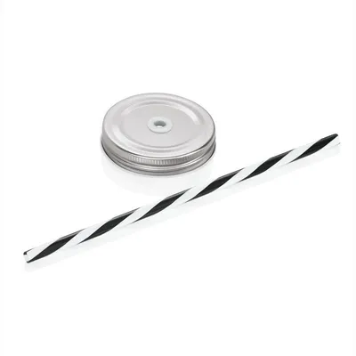 Produktbild von Deckel mit Trinkhalm schwarz