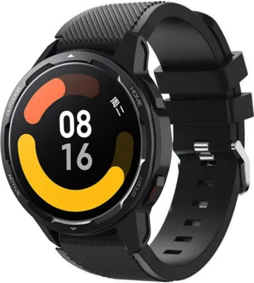 Produktbild von Strap-it Xiaomi Watch S1 Silikonarmband (Schwarz)