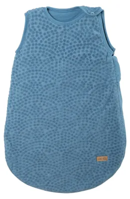 Immagine prodotto di Sacco nanna per neonati Seashells Indigo, 70 cm, ideale per neonati - Sacco nanna per tutto l'anno realizzato in cotone e mussola - Colore blu