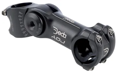 Zdjęcie produktu dla Deda Vorbau TT, regulowany, średnica 31,8 mm, długość 110 mm, kolor: czarny matowy.