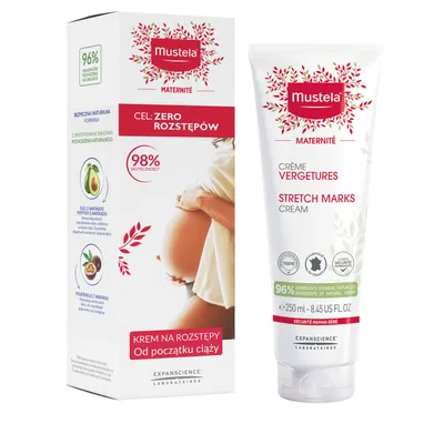 Produktbild von Mustela Stretch Marks, Creme, Frauen, Feuchtigkeitsspendend, Beruhigend, Jeder Hauttyp, 250 ml, Tube