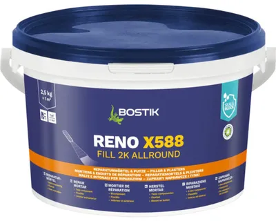 Produktbild von Bostik Reno X588 Fill 2K Allround 2.5Kg Eimer Reparaturmörtel
