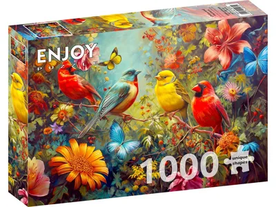 Zdjęcie produktu dla Puzzle 1000 elementów Enjoy – Świergot i trzepot