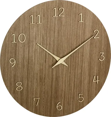 Produktbild von TFA 60.3072.23 Quarz Wanduhr 298 mm x 41 Holz dunkel (60.3072.23)