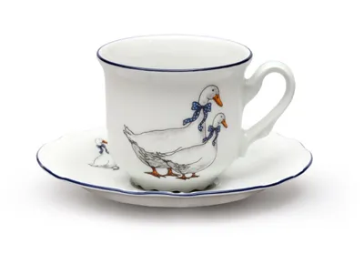 Produktbild von Thun 1794 Tasse mit Untertasse, Gänse, 230 ml, Porzellan, Konstanz, Thun