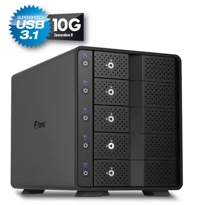 Produktbild von FANTEC MB-X5U31H Storagegehäuse 5x 3,5"/2,5" HDD/SSD USB 3.1 Gen. 2
