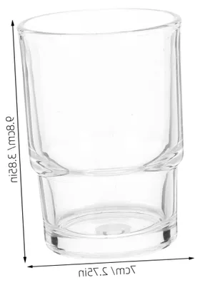 Produktbild von 2 Stück Zahnbürstenbecher aus Glas für das Badezimmer