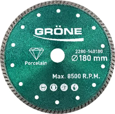 Produktbild von Gröne Diamant-Trennscheibe 180 x 22,23 mm Turbo, Diamant-Trennscheibe, Diamantscheibe, Diamantscheibe