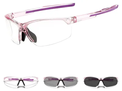 Image de Lunettes de vélo pour sport, protection UV400, pour femmes et hommes, idéales pour le cyclisme, verres photochromiques, transparents