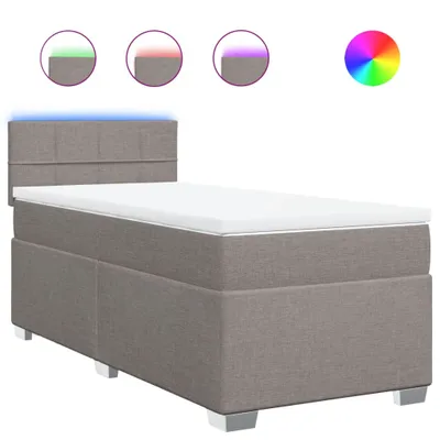 Immagine prodotto di Giroletto a Molle con Materasso Tortora 80x200 cm inTessuto