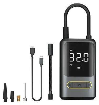 Image de Pompe à vélo électrique, pour voiture, avec batterie externe USB