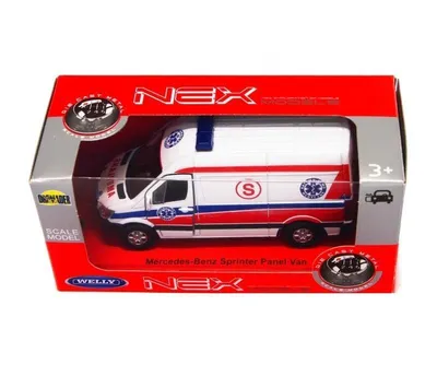 Zdjęcie produktu dla Mercedes Sprinter 1:34 Pogotowie biały WELLY